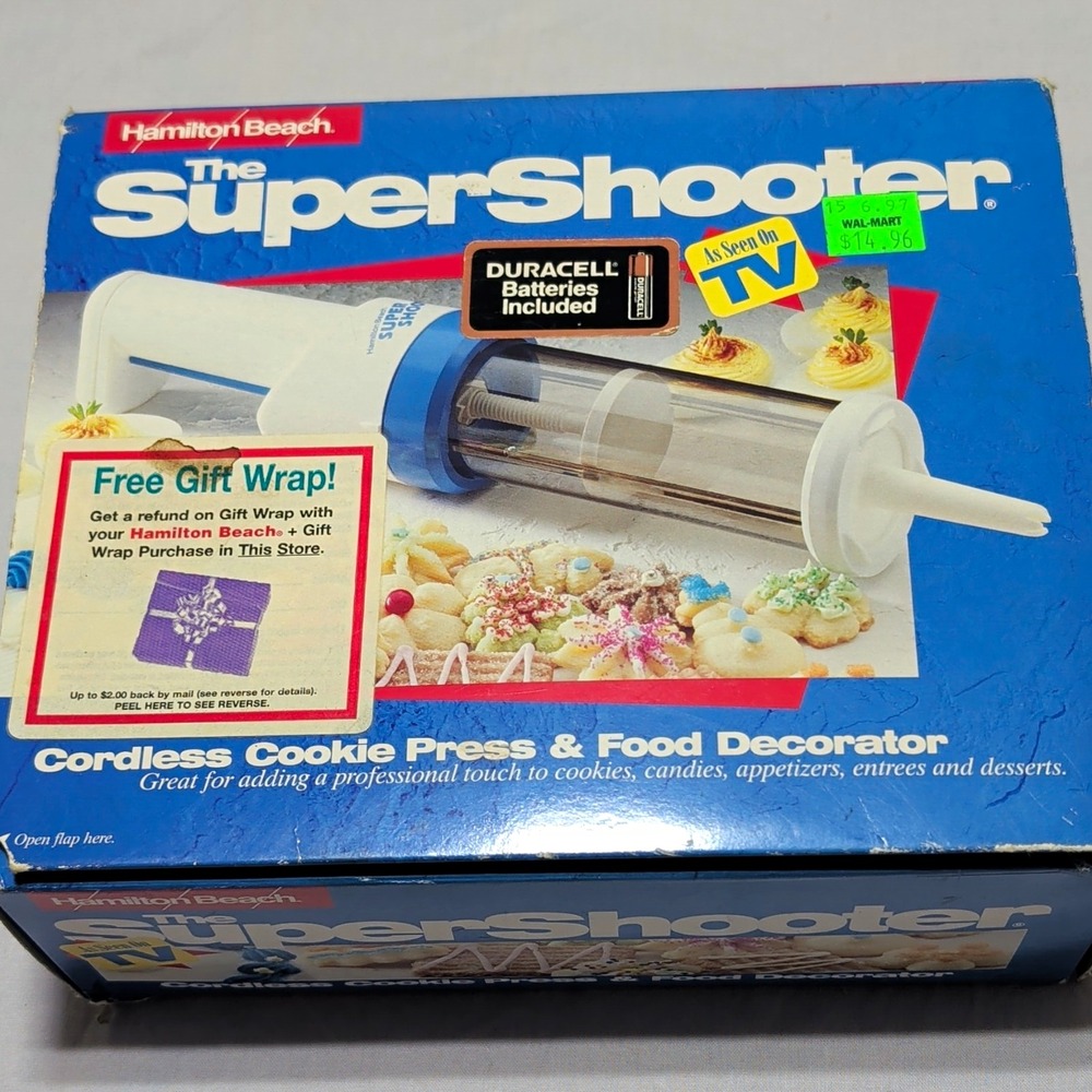 Hamilton Beach The Super Shooter Cordless Cookie Press Food Decorator 80000